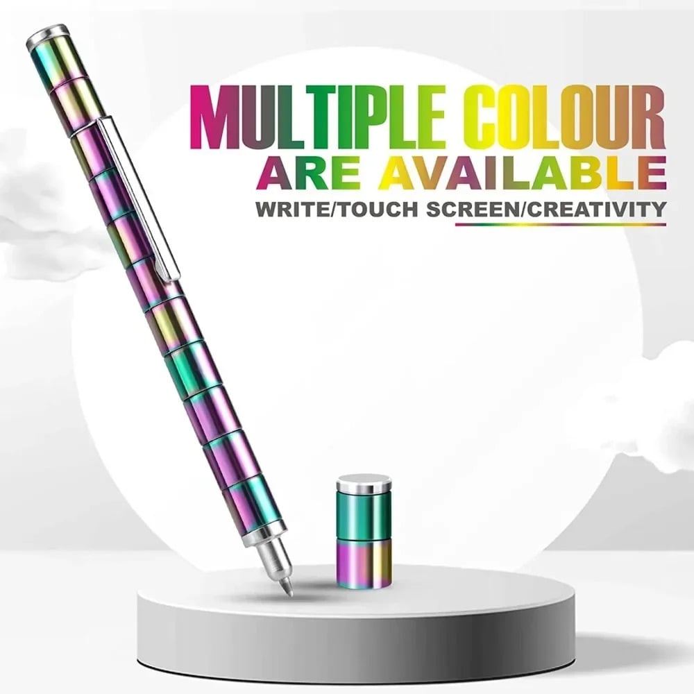 Multifunctional Spinning Metal Fidget Pen