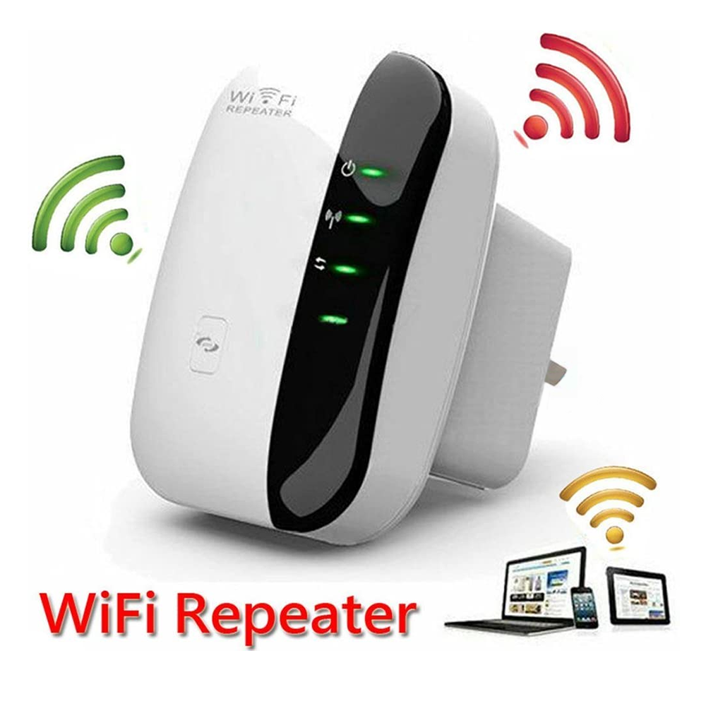 300M WiFi Repeater Network Extender Amplifier Wall Plug Design Wifi Signal Booster for Office Home
