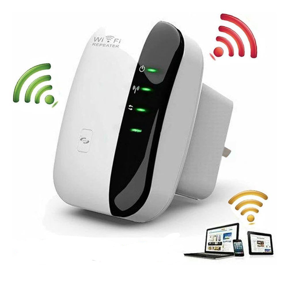 300M WiFi Repeater Network Extender Amplifier Wall Plug Design Wifi Signal Booster for Office Home