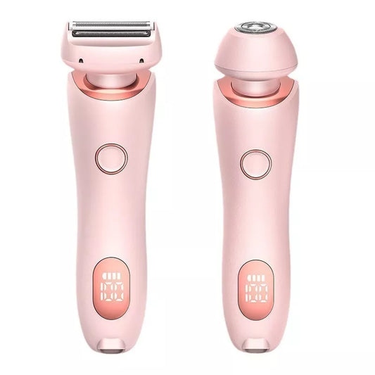 2 in 1 Electric Women Shaver Hair Arm Leg Bikini Face Remover Lady Razor Trimmer