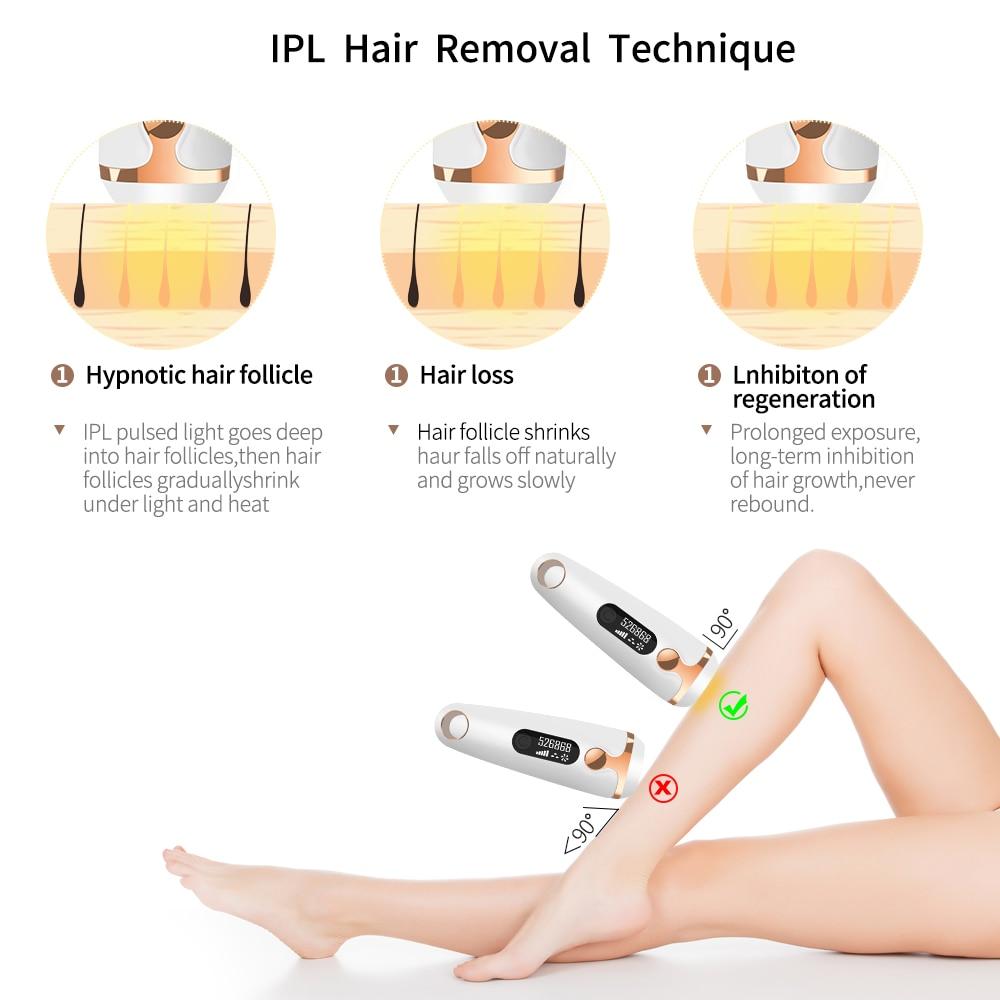 Laser Hair Removal at Home - Permanent Hair Removal for Face Legs underarms and Bikini