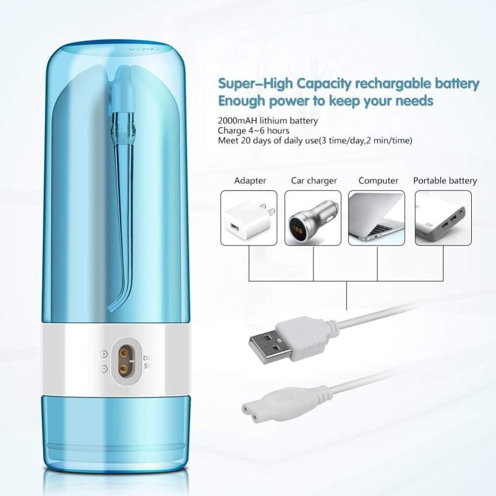 Cordless Water Flosser Dental Oral Irrigator Floss Water Pick Teeth Cleaner