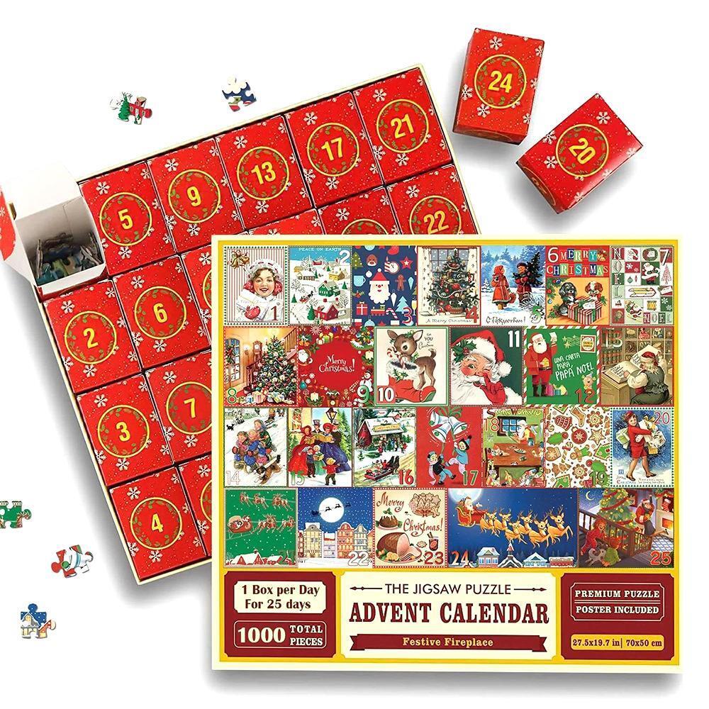 Christmas Advent Calendar Jigsaw Puzzle 1000pcs