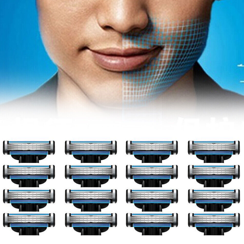 16X Replacement Razor Blades for Gillette MACH 3 Shaving Trimmer Cartridges