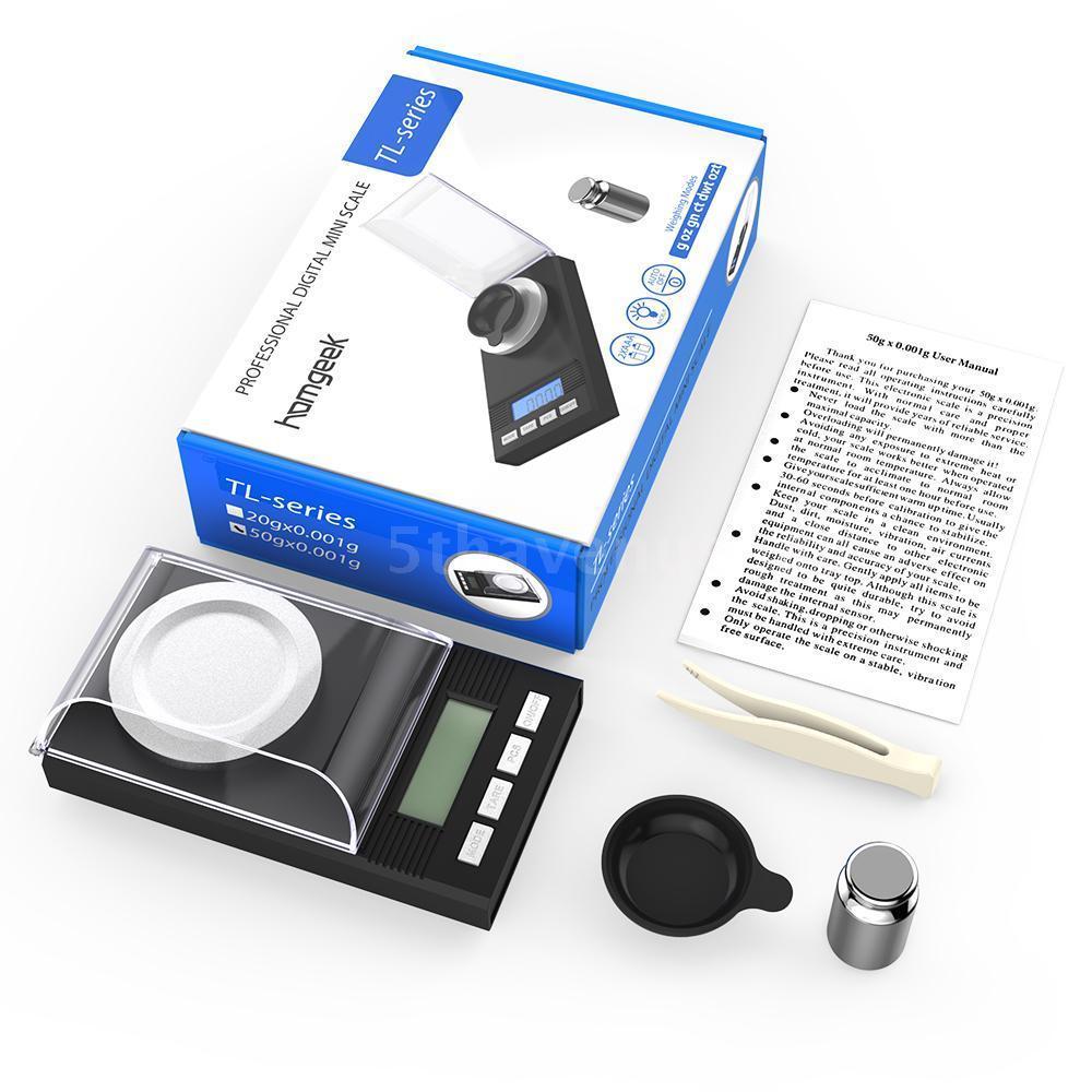 Digital Milligram 50g 0.001g High Precision Mini Electronic Jewelry Scale