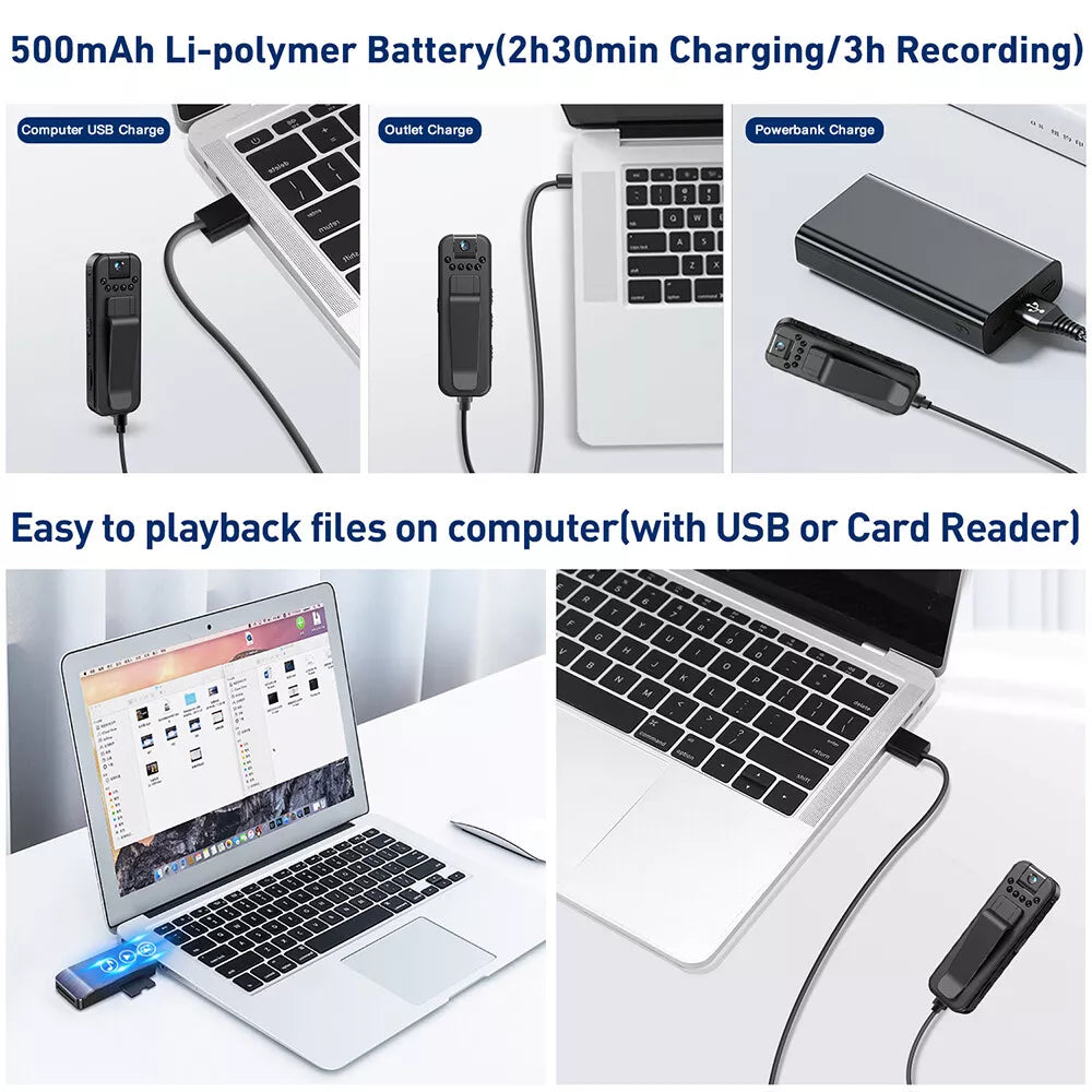 Portable BodyCam HD Video Recorder