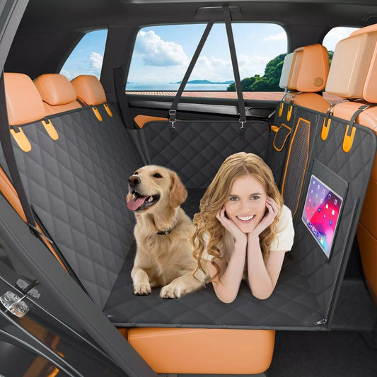 Back Seat Extender for Dogs - Hard Bottom Hammock for Car Truck or SUV