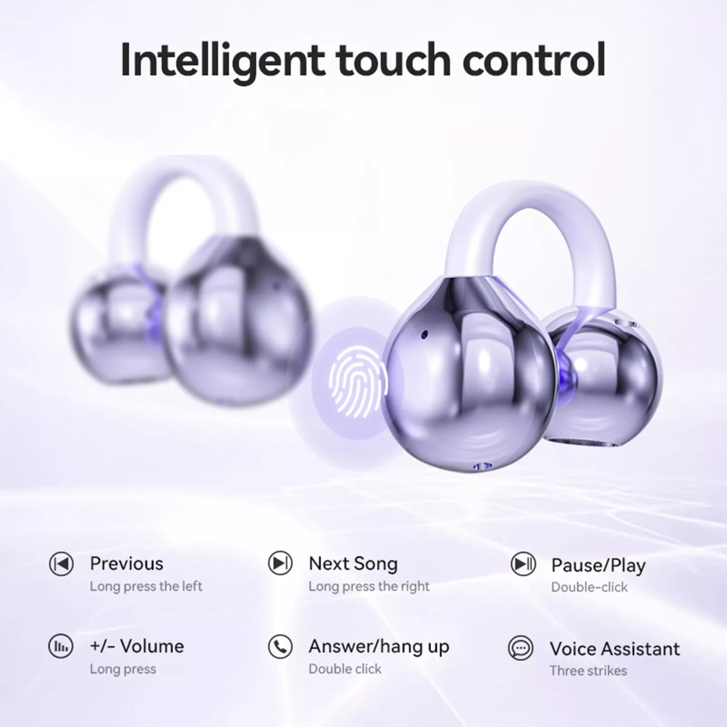 Open Ear Clip Headphones