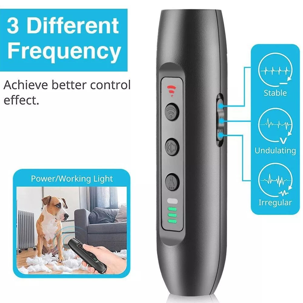 Dog Ultrasonic Repeller Barking Anti Device Pet Bark Stop Trainer Control