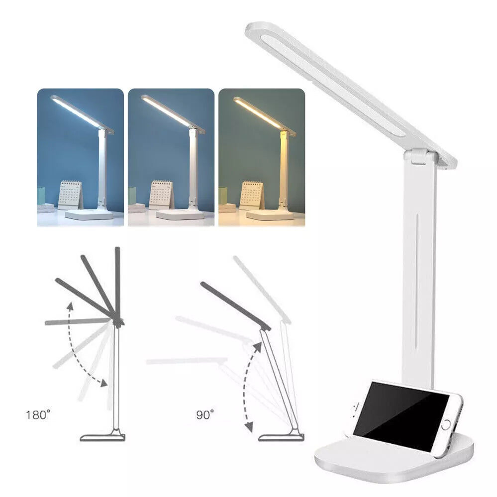 Dimmable LED Desk Light Touch Sensor Table Bedside Reading Lamp