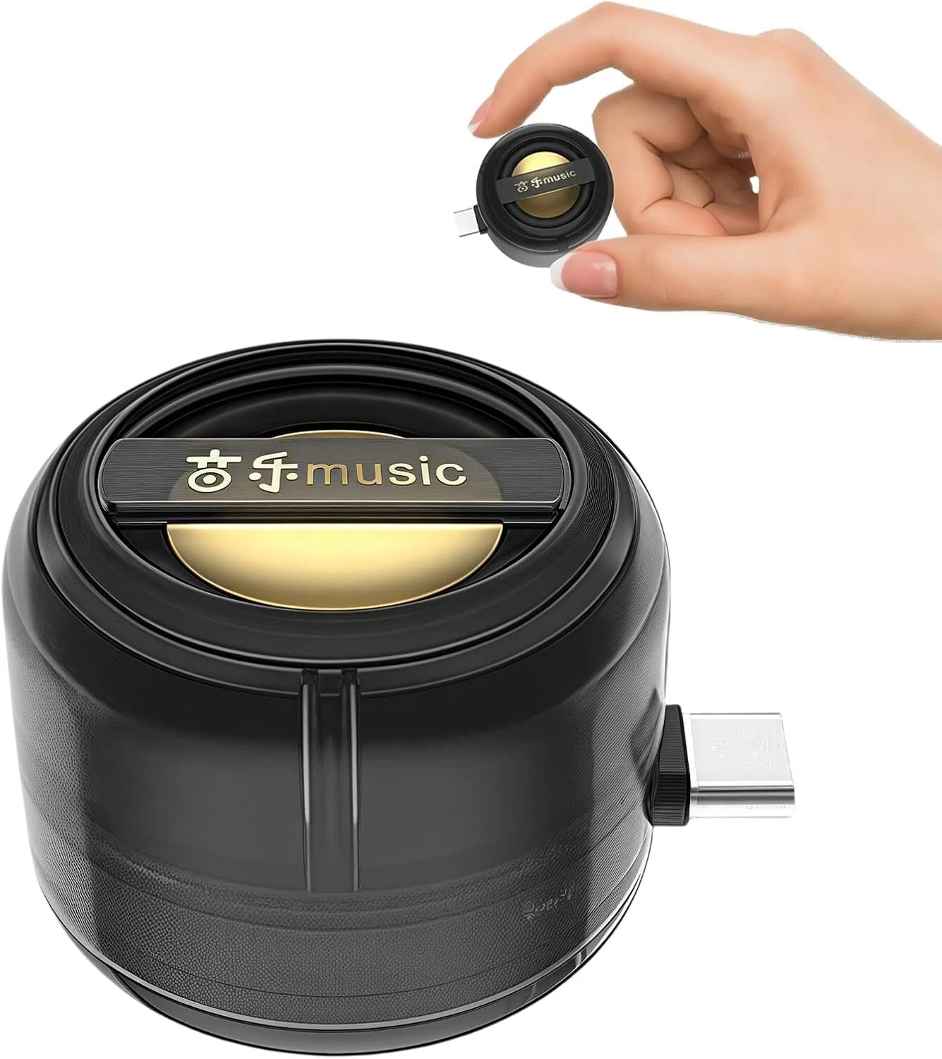 Portable 5X Speaker Amplifier–Plug & Play for Music/Calls