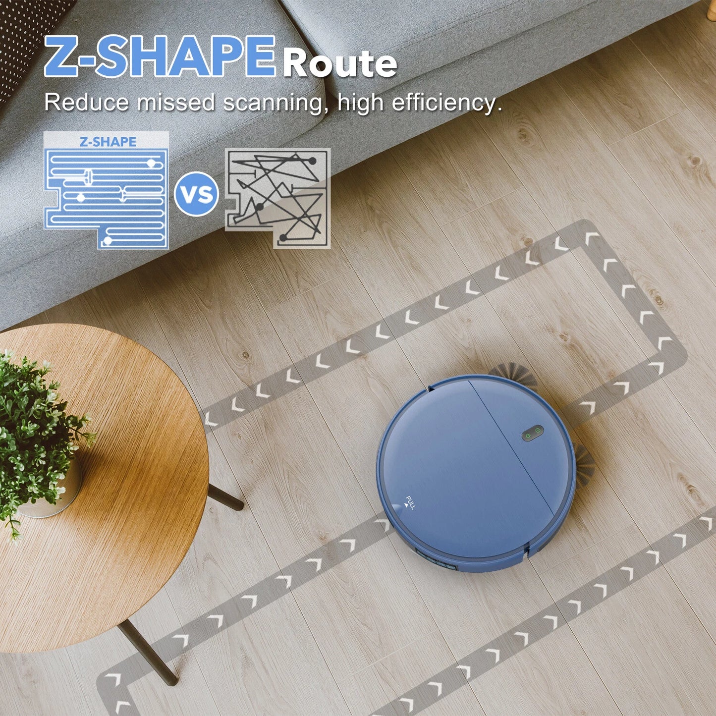 Smart Robot Vacuum Cleaner and Mop, 5000Pa Suction for Hard Floors and Carpets