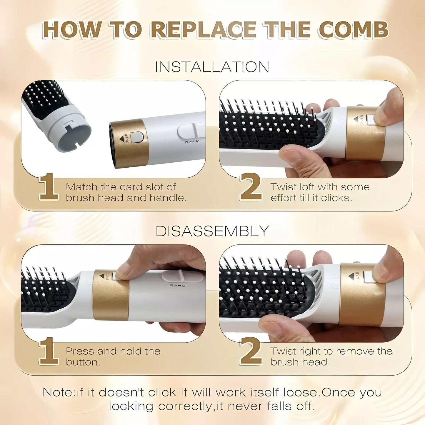 5 in 1 Hair Dryer Hot Comb Set Professional Curling Iron Hair Straightener