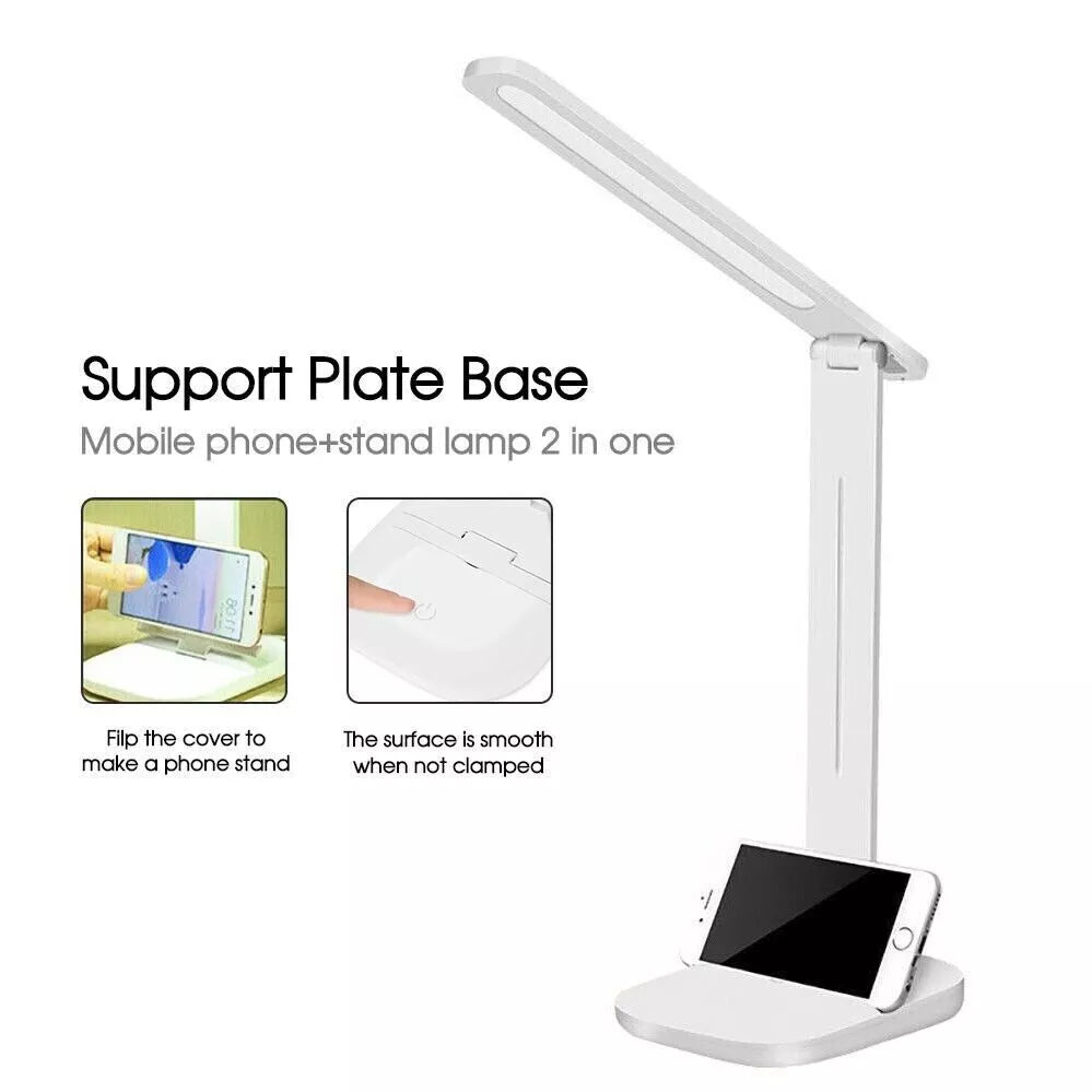 Dimmable LED Desk Light Touch Sensor Table Bedside Reading Lamp