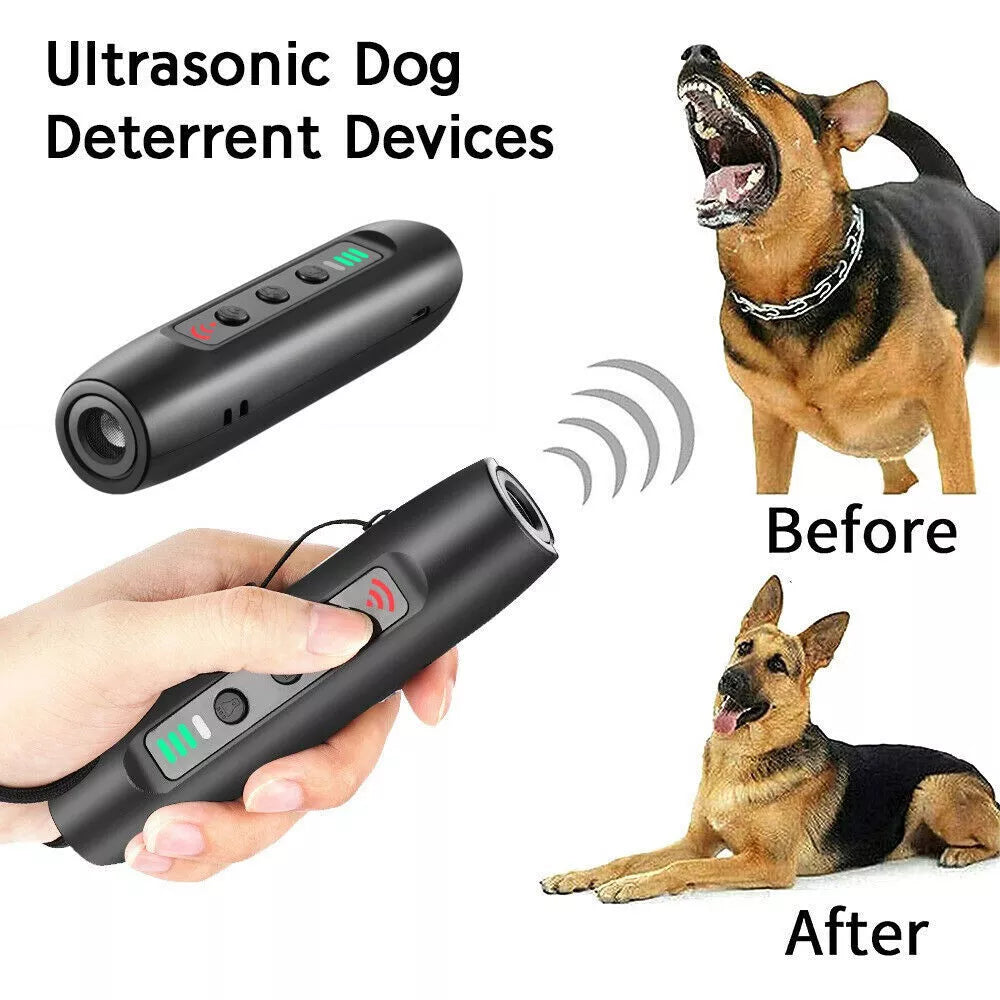 Dog Ultrasonic Repeller Barking Anti Device Pet Bark Stop Trainer Control