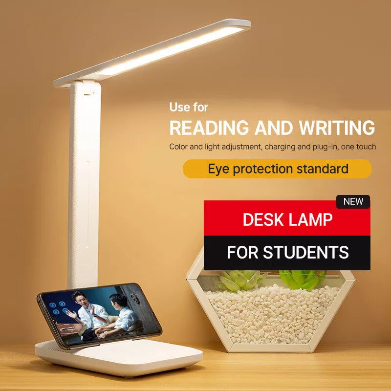 Dimmable LED Desk Light Touch Sensor Table Bedside Reading Lamp