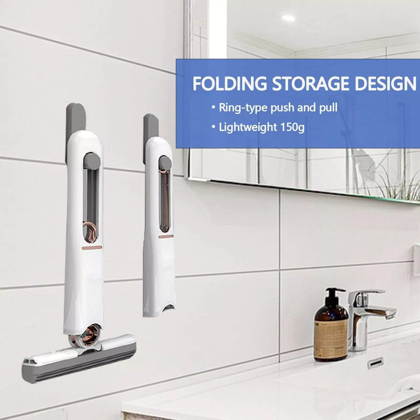 Foldable Multifunctional Mini Squeeze Cleaning Mop