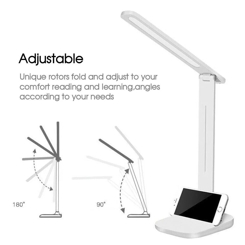 Dimmable LED Desk Light Touch Sensor Table Bedside Reading Lamp