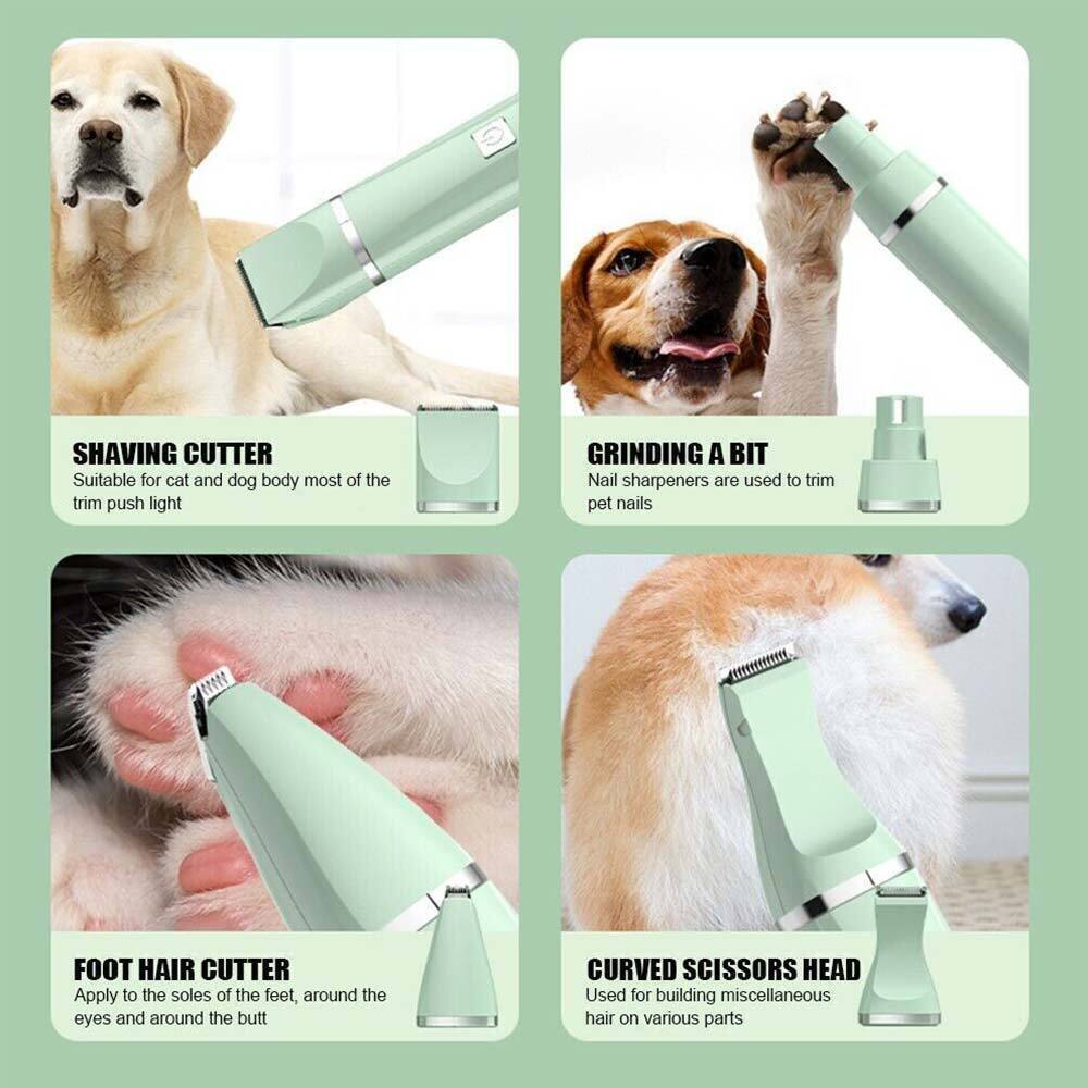 Professional Electric Pet Hair Trimmer Clipper Cordless Dog Cats Grooming Shaver