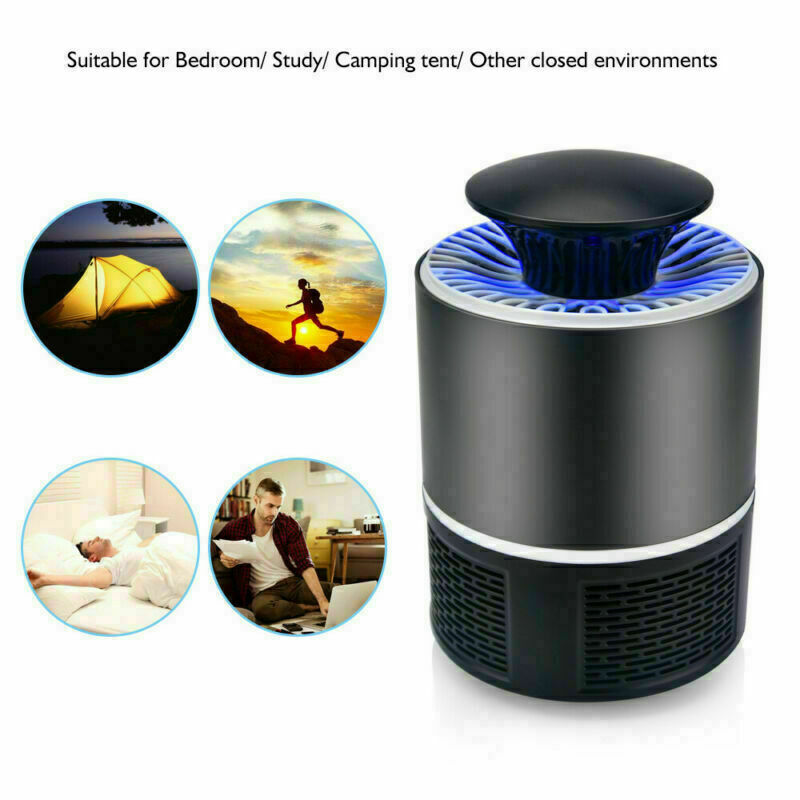 USB Powered Electric Mosquito Killer Lamp Led Bug Zapper Lure Trap for Home