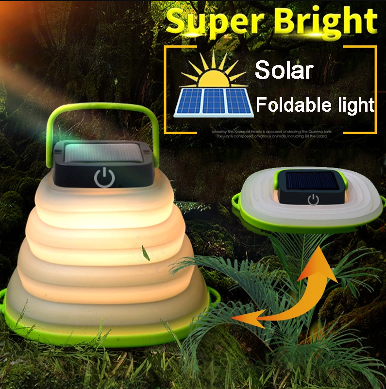 Solar-Powered Collapsible Travel Light