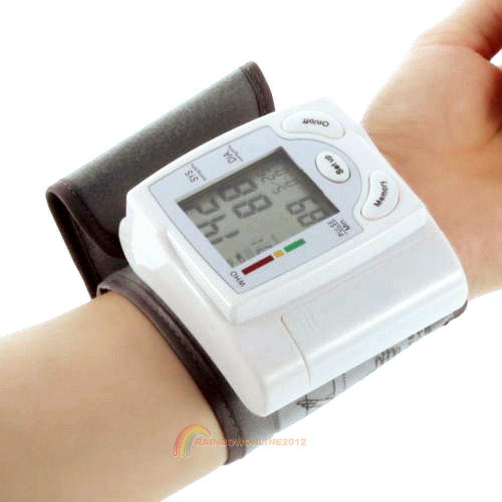 Digital LCD Health Arm Meter Pulse Wrist Blood Pressure Monitor Sphygmomanometer