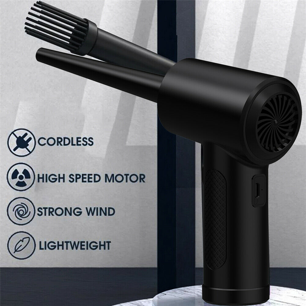 Electric Mini Cordless Air Duster Blower High Pressure for Computer Car Cleaning