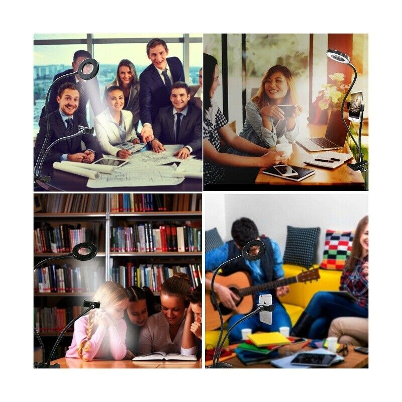 Selfie Ring Light with Cell Phone Holder Stand for Live Stream Makeup YouTube