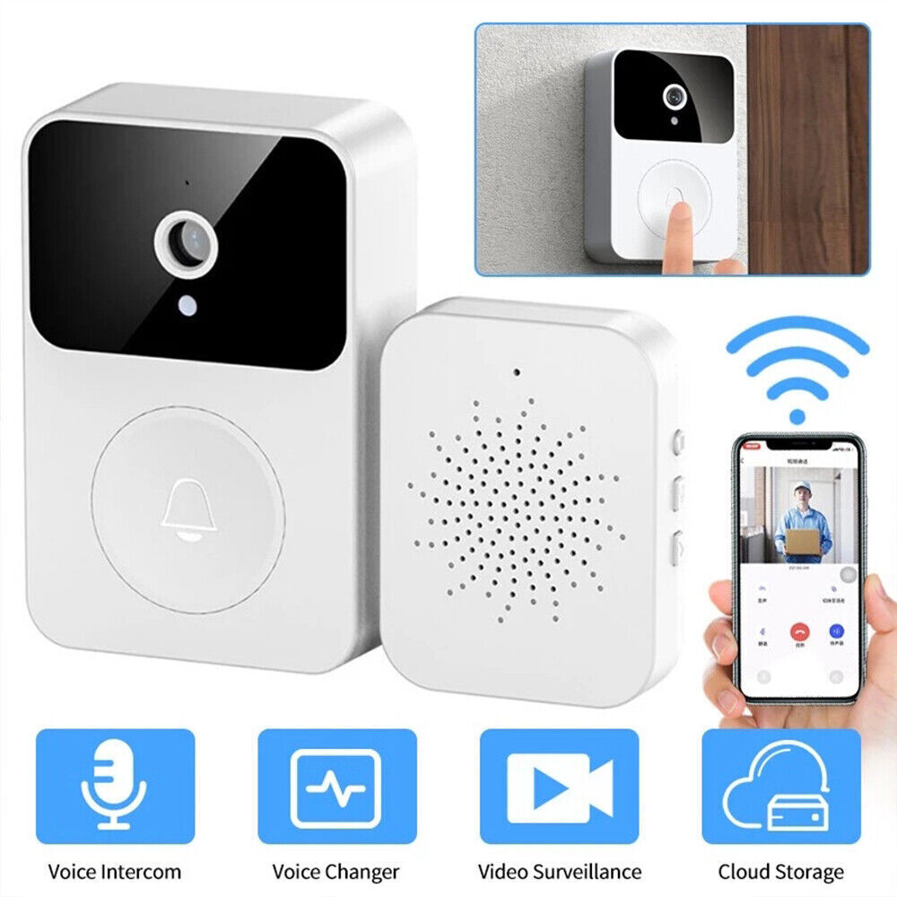 1080P HD Wireless Smart WiFi Video Doorbell Intercom Door Bell Security Camera