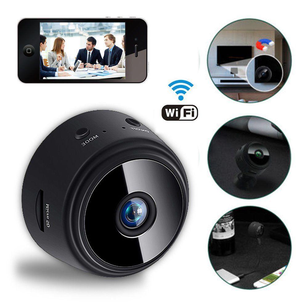 HD 1080P Portable Home Security Camera With 32G Memory Card, with Night Vision and Motion Activation Function