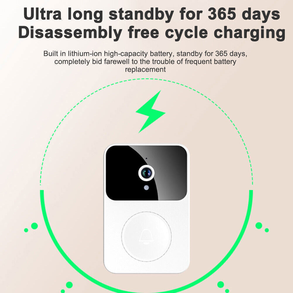 1080P HD Wireless Smart WiFi Video Doorbell Intercom Door Bell Security Camera