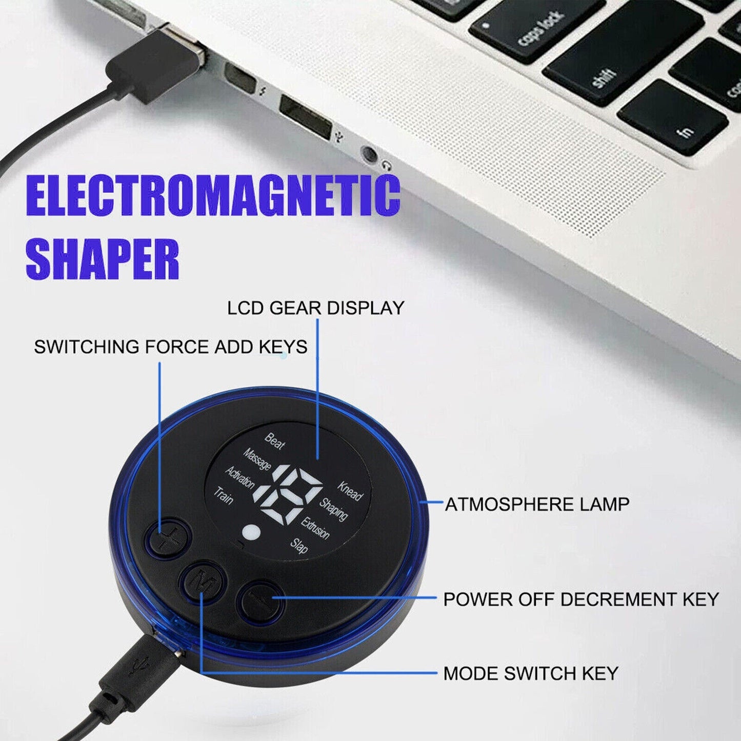 Portable EMS Mini Electric Neck Back Massager Cervical Massage Patch Stimulator