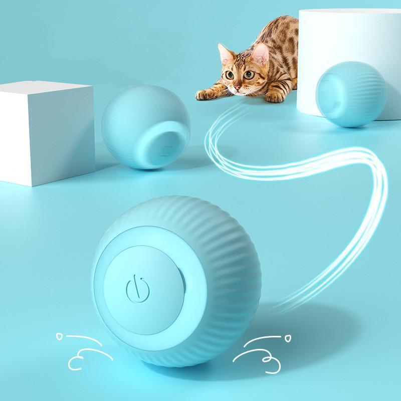 Electric Cat Ball Toys Automatic Rolling Smart Cat Toys Interactive for Cats