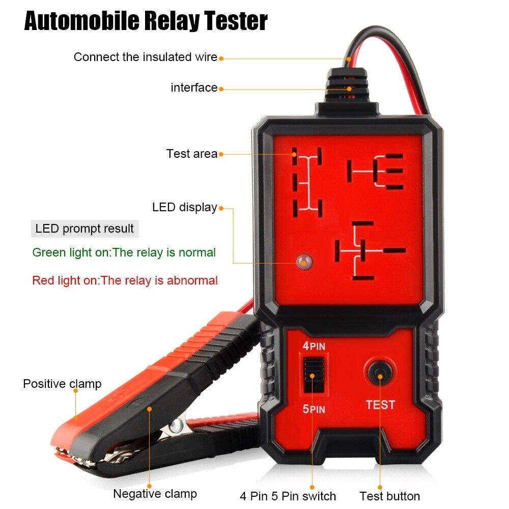 Car Battery Checker Electronic Car Relay Tester Car Tester