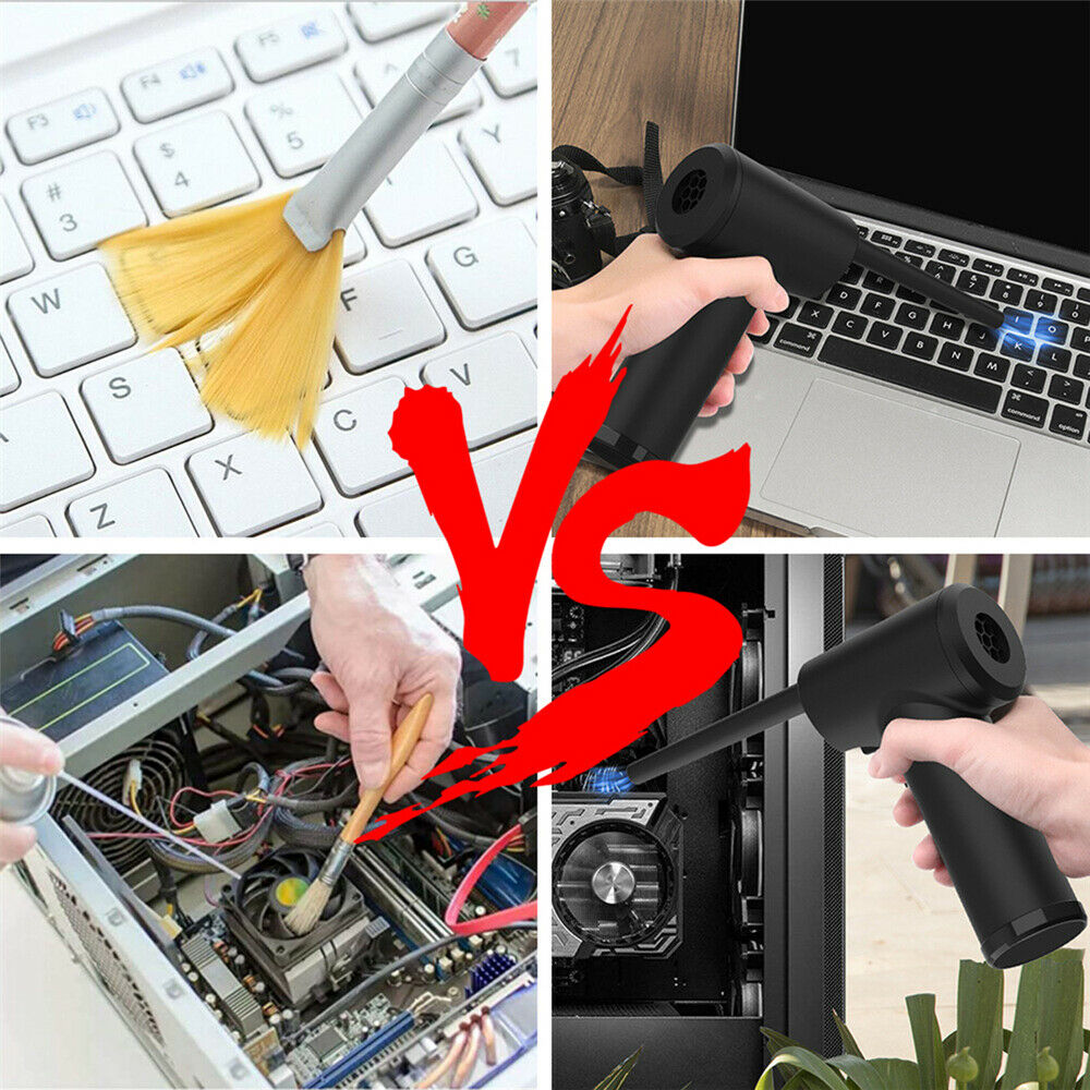 Electric Mini Cordless Air Duster Blower High Pressure for Computer Car Cleaning