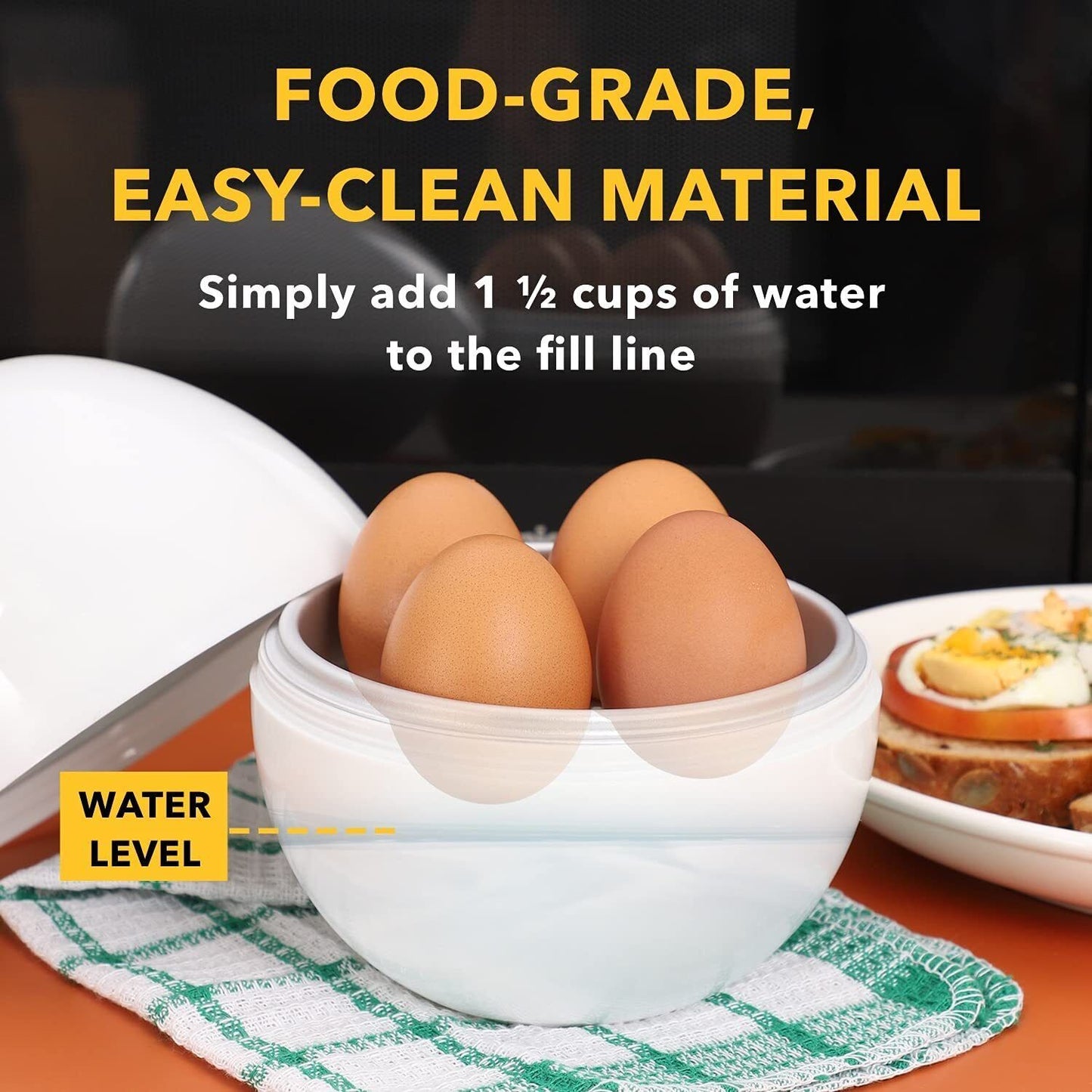 Microwave Oven Egg Boiler Pot Egg Pod Separation Shell Steamer Cooking Tools