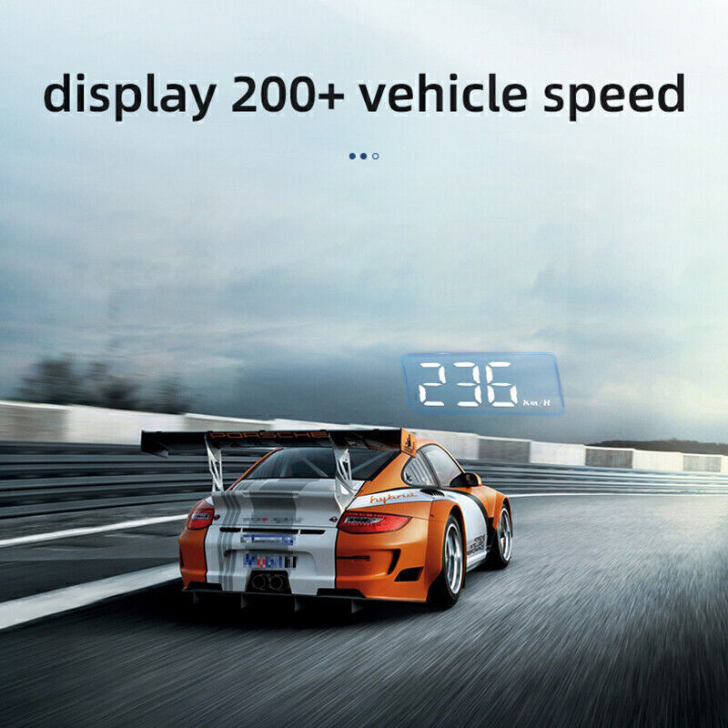Car HUD Head Up Display OBD2 Overspeed Warning System Projector Windshield