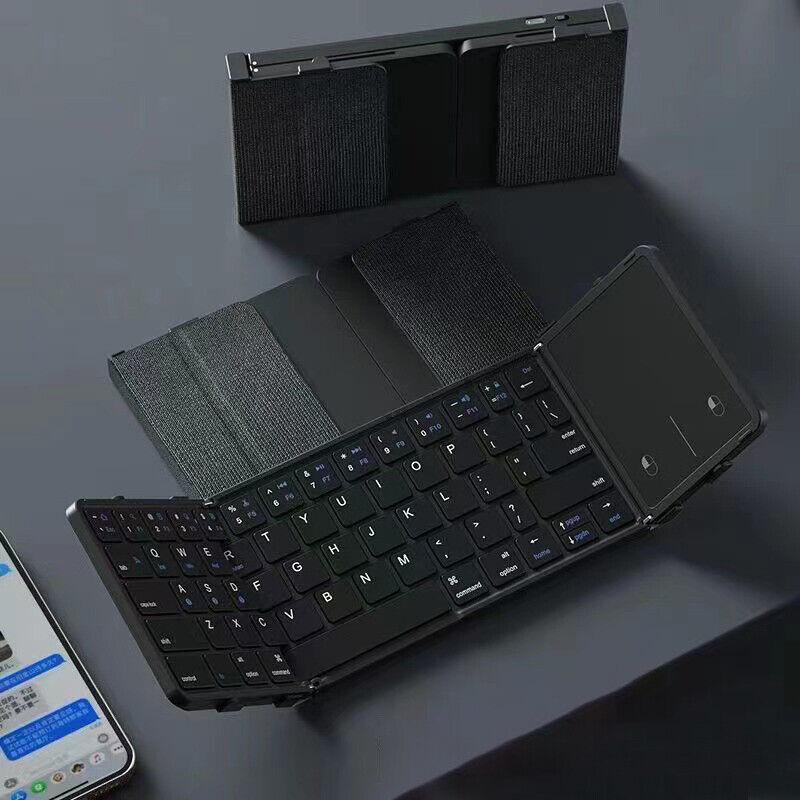 Folding Wireless Bluetooth Keyboard With Touchpad For Windows, Android, IOS Phone