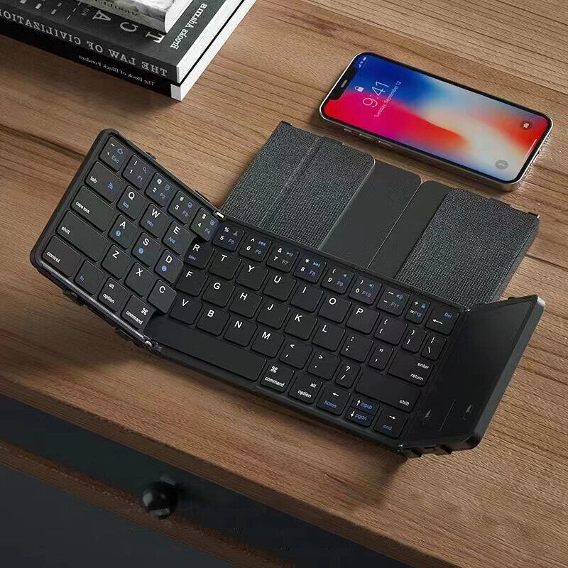 Folding Wireless Bluetooth Keyboard With Touchpad For Windows, Android, IOS Phone