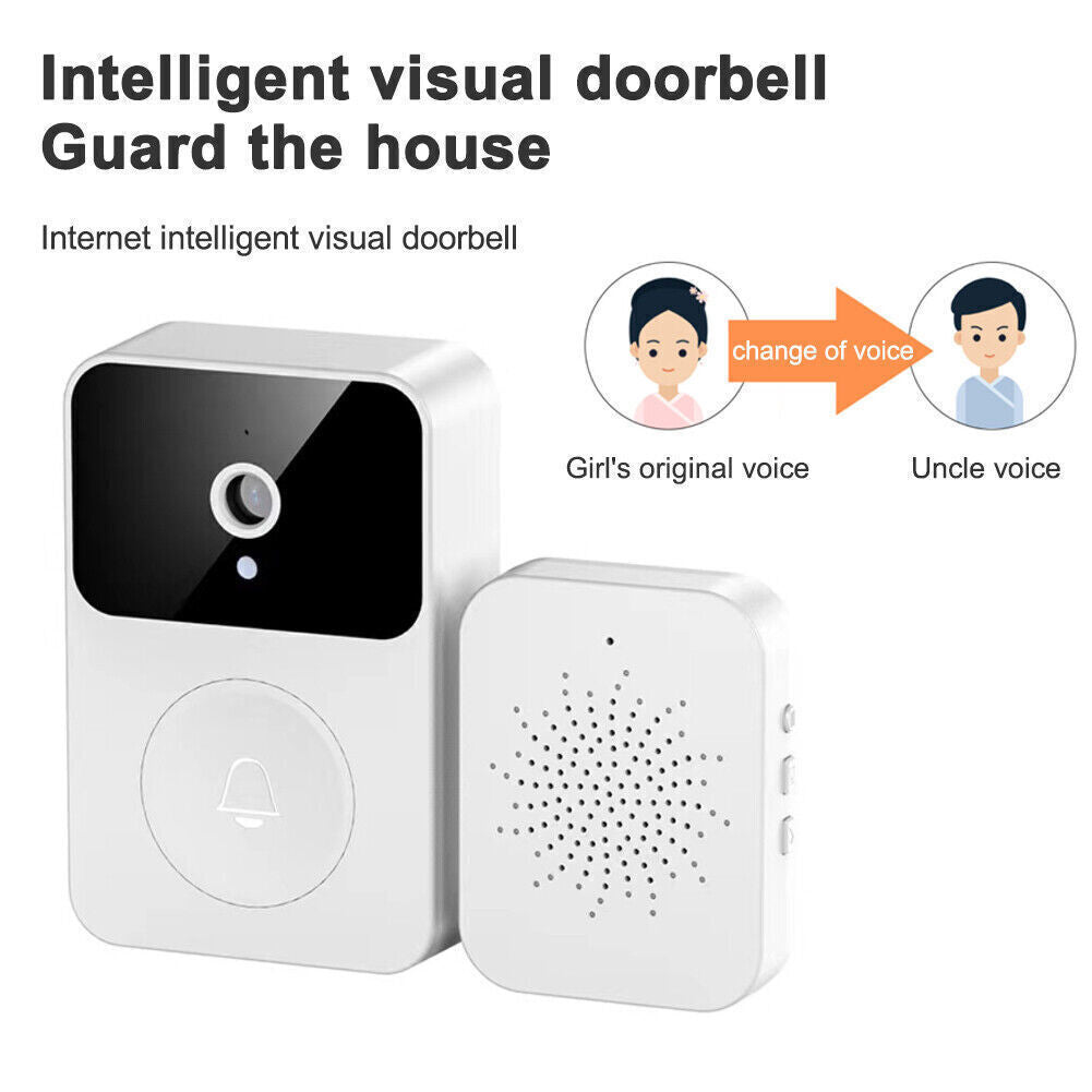 1080P HD Wireless Smart WiFi Video Doorbell Intercom Door Bell Security Camera