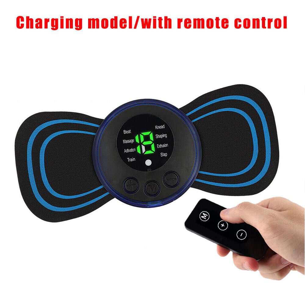 Portable EMS Mini Electric Neck Back Massager Cervical Massage Patch Stimulator