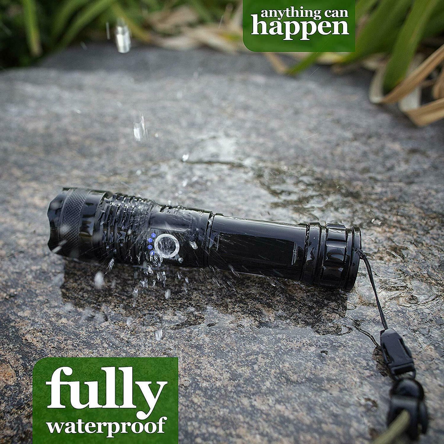 Super-Bright Rechargeable 90000Lumens LED Tactical XHP50 Flashlight With Battery