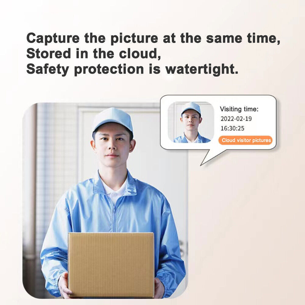 1080P HD Wireless Smart WiFi Video Doorbell Intercom Door Bell Security Camera