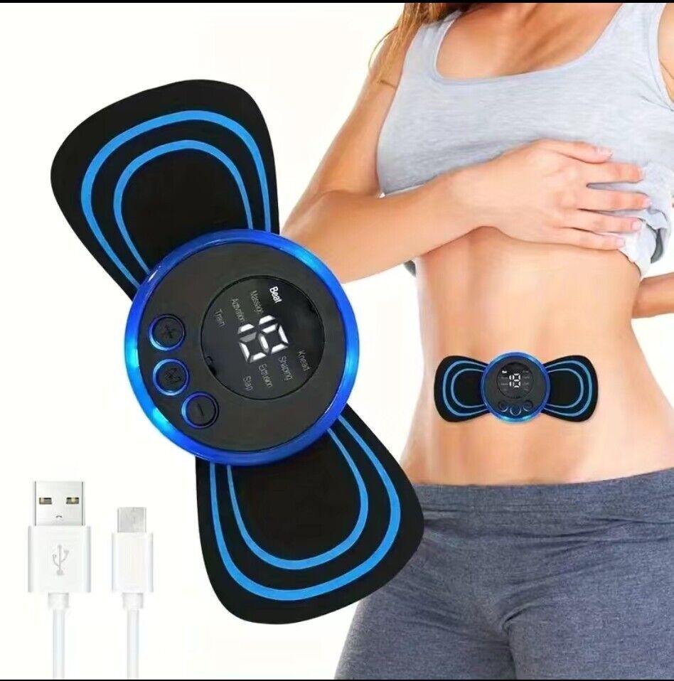 Portable EMS Mini Electric Neck Back Massager Cervical Massage Patch Stimulator