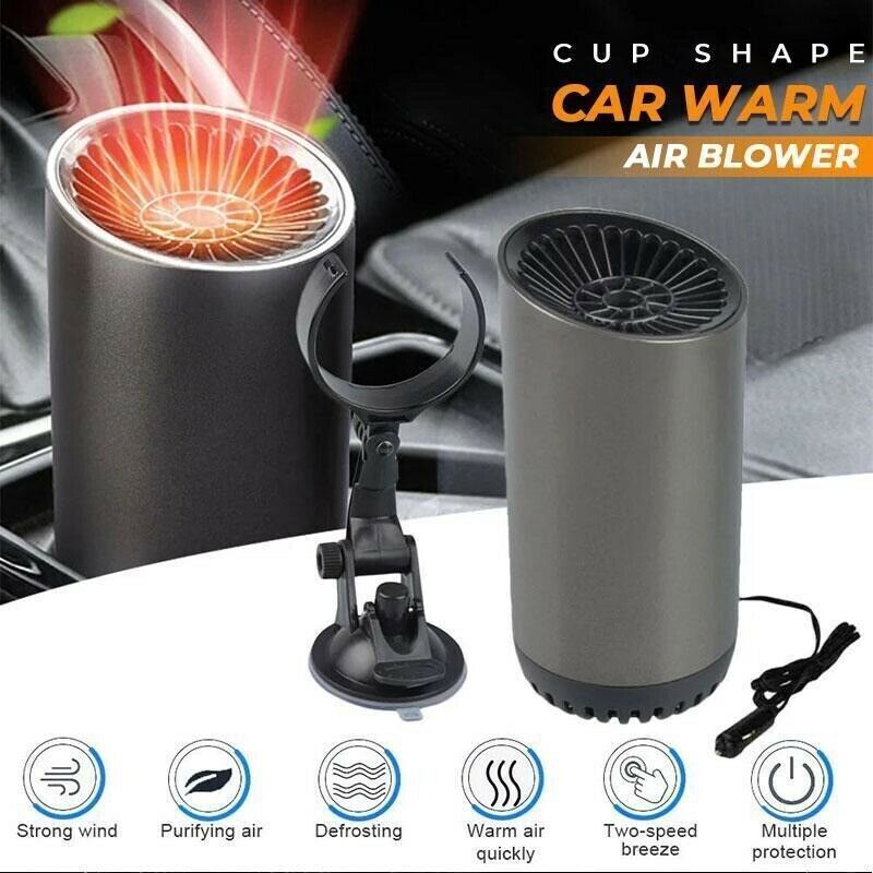 12V Car Heater Defogger Air Purify Auto Warm Air Blower Fast Defroster Demister