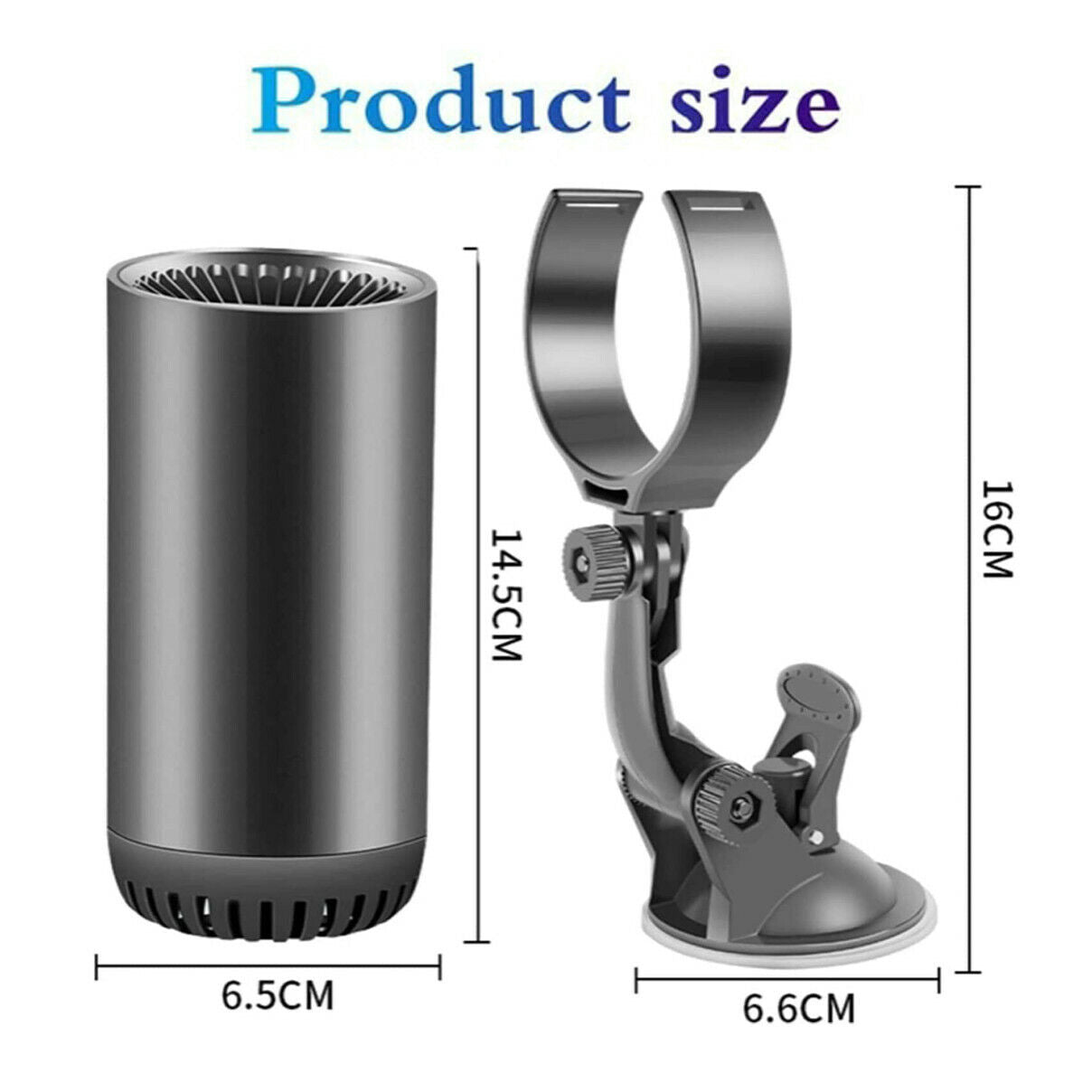 12V Car Heater Defogger Air Purify Auto Warm Air Blower Fast Defroster Demister