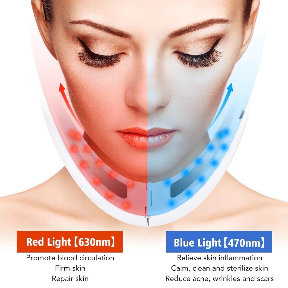 LED Photon Therapy Face Slimming Massager V-Line Pro Facial Lifting Device