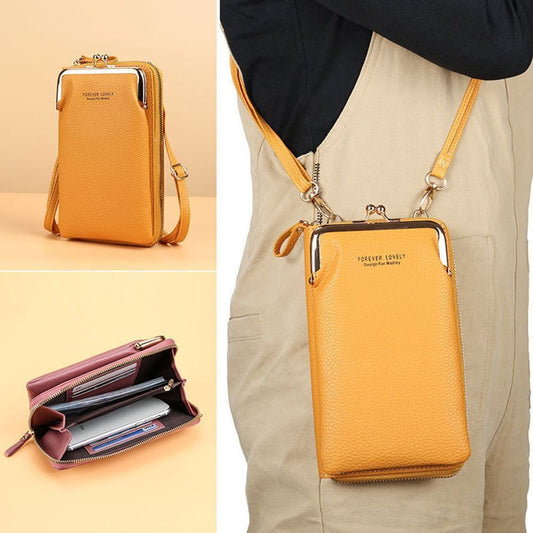 PU Leather Fashion Shoulder Bags Phone Purses Handbags Small Crossbody Bags