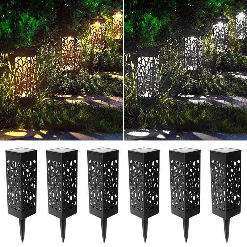 6pcs LED Solar Powered Light Outdoor Waterproof Garden Security Landscape Light