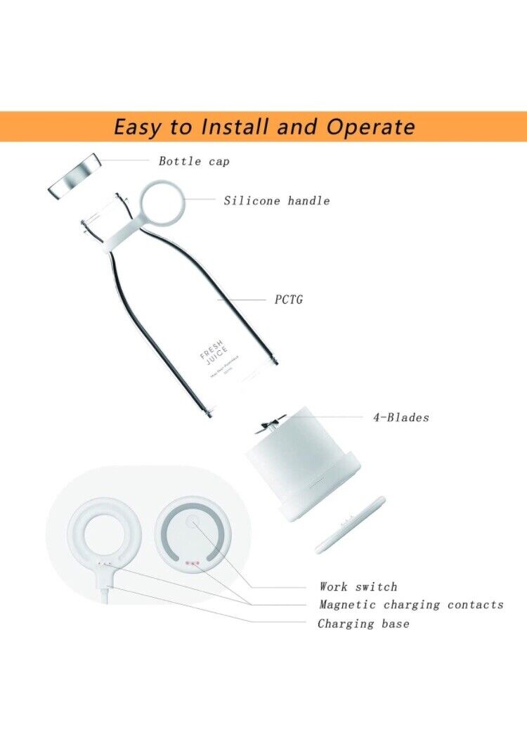 Portable Electric Juicer Blender Usb Mini Mixers Fruit Extractors Multifunction
